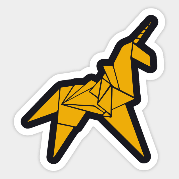 Origami Unicorn Blade Runner Sci Fi Cult Movie Tyrell Corp Premium Meme Sticker by huepham613